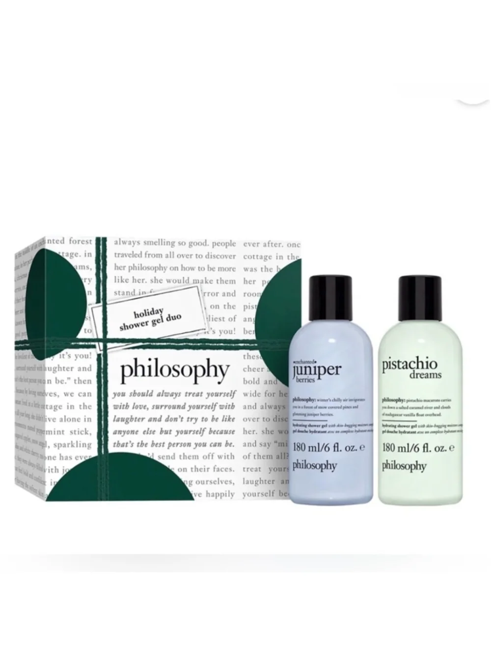 Philosophy Juniper Berries & Pistachio Dreams Body Wash Duo gift set